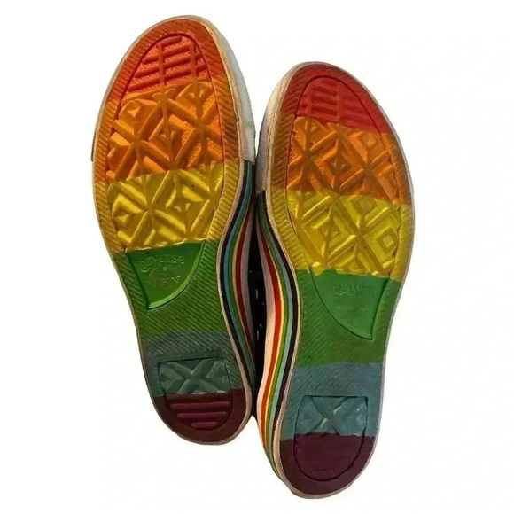 Converse Chuck Taylor All Star Hi Rainbow Pride Sneaker Love is Love M 4.5 W 6.5 - Picture 14 of 14